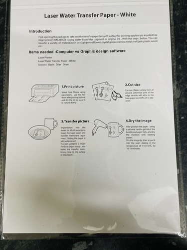 Water slide decal paper - slide,