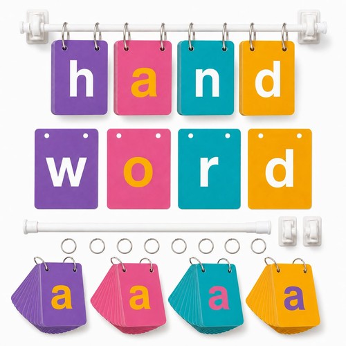 Colorful cvc word builder - colorful, with