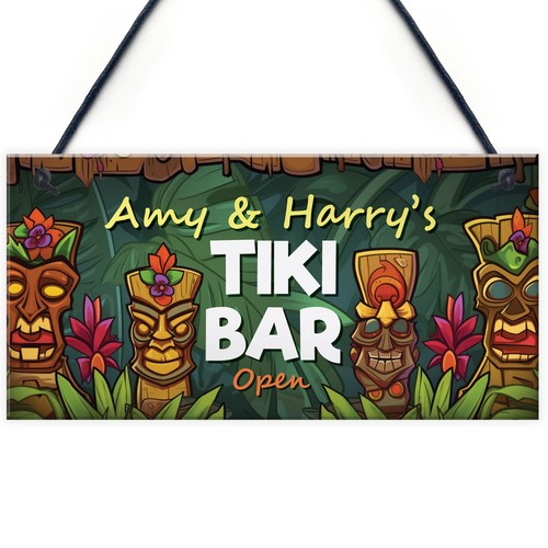 Personalised tiki bar - tiki,