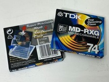 TDK MD-RXG 74 MD Recordable Blank MiniDisc Top Opening Case New & Sealed