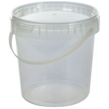 GardenersDream Durable Multipurpose Clear Round Recylable Plastic Storage Tubs