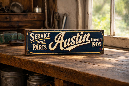 Austin sign vintage old style - sign,