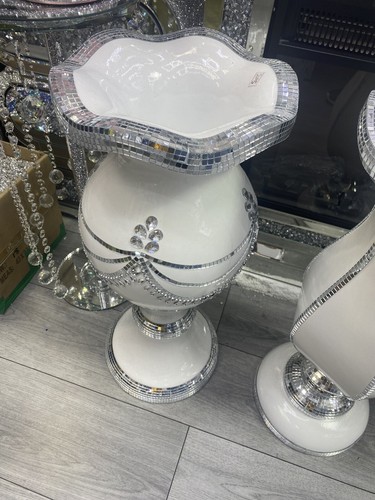 Sparkly vase romany mirrored - romany,