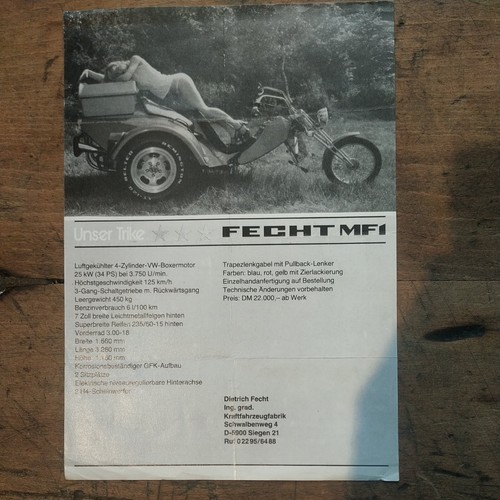Fencing mf1 trike vw - fencing,