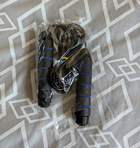 Jump rope skipping - jump, black