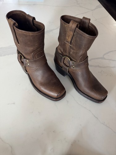 Frye harness leather boots - harness,