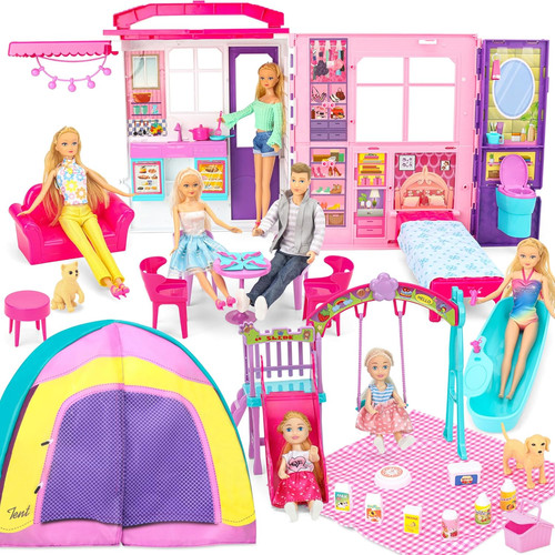 Portable doll house foldable - house,,