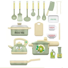 Children Kitchen Play Cookware Set Toy Kitchen Pot Set Cooking Food Kitchenette 