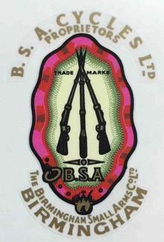 Bsa piled arms and - arms, garter.