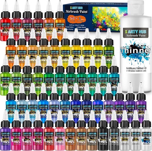 Airbrush paint 54 colours - airbrush,