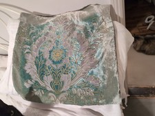 Green Velvet Devore Floral