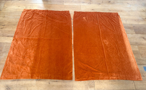 Vintage french silk velvet - silk,