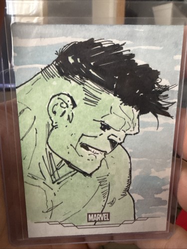 Hulk sketch topps - of,