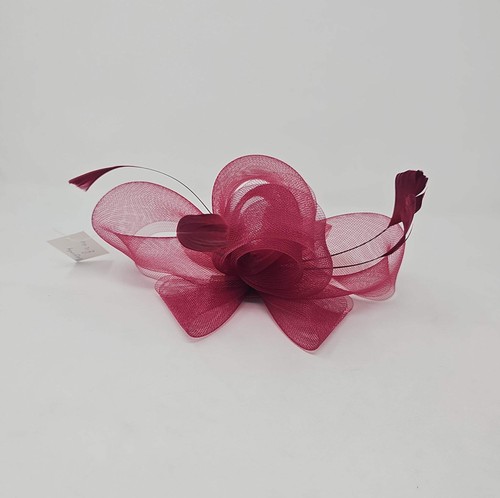 Burgundy red loop knot slide - burgundy,