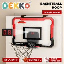 Dekko Mini Basketball Hoop Over the Door for Kids Gift Indoor Sport Backboard
