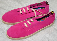 Moshulu ladies pink suede lace up shoes - size 6 (EU 39) - New