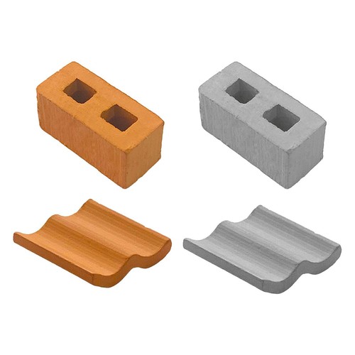 Mini roof tiles dollhouse - tiles,