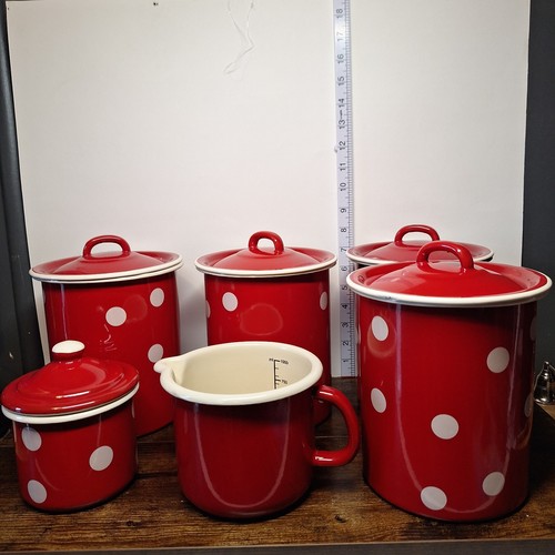 Vintage emalia olkusz - emalia, red