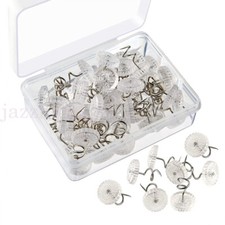 50 X Clear Heads Twist Pins
