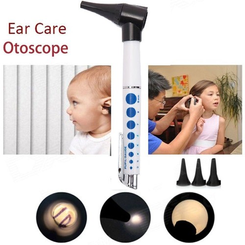 Ear otoscope with 4pcs heads - with,