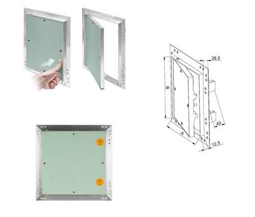 Plasterboard access panels - plasterboard,