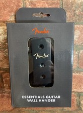 Fender Hardwood Guitar Wall Hanger, Black- Guitar Essentials