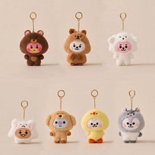 Kpop BTS BT21 Baby Zoo Series Plush Doll Cute Cartoon Doll Bag Pendant Army Gift