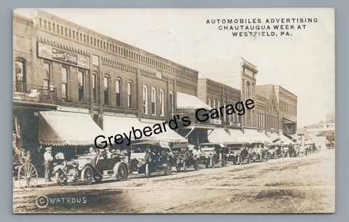 Rppc car parade westfield - rppc, pa