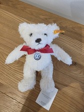 Steiff VW Teddy Bear Merry Christmas White Collectors Item 18cm Volkswagen