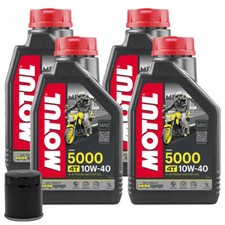 Motul 5000 10W40 Oil Change Kit Filter Kawasaki W 650 2006-2006