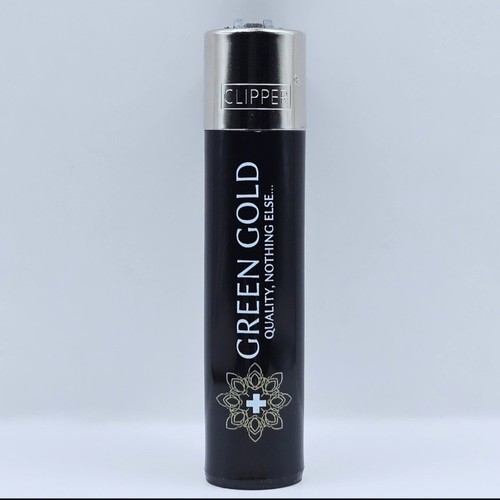 Green gold clipper lighter - green,