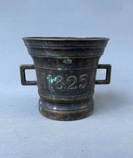 Bronze mortar dated 1825, 19th