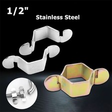 1/2" Stainless Steel Spanners Wrench For Bath Kitchen Compression Braided Pipe