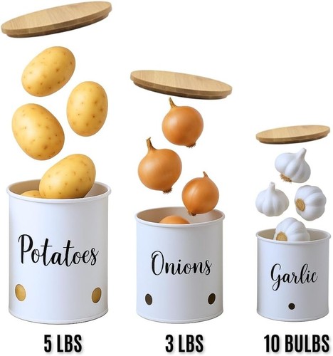 Pack vegetable storage tins - pack,