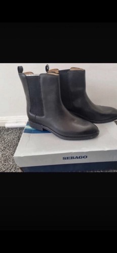 Sebago black leather - leather, chelsea
