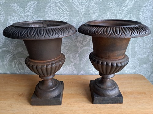 Pair vintage french cast - cast, iron
