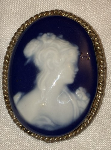 Vintage pate sur blue - sur,