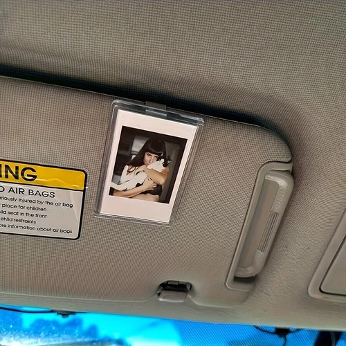 Sun visor photo clip holder - clip,