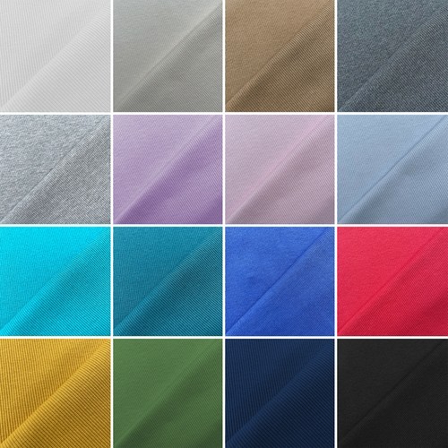 Plain coloured ribbing stretch - plain,