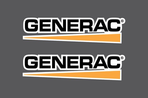 Generac stickers decals - 2x,