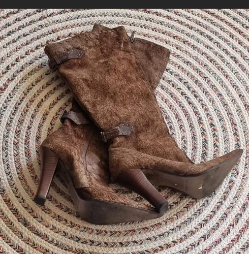 Womens vintage brown suede - womens,
