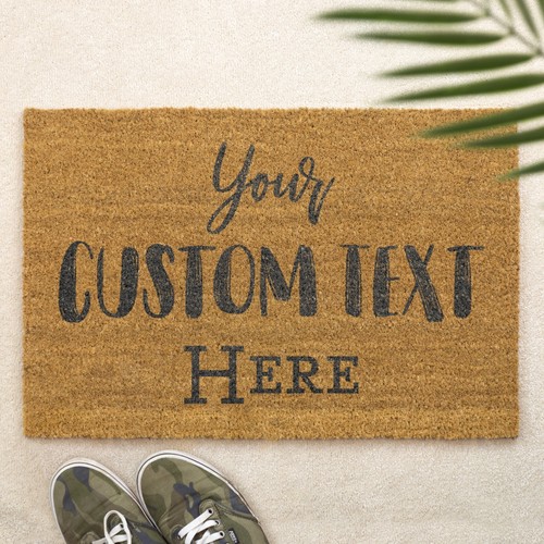 Custom text brush door - custom,