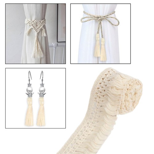 Boho long fringe trim - long,