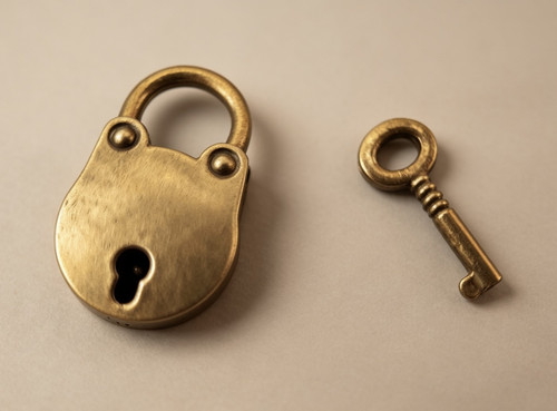 Small brass padlock antique - small, padlock,