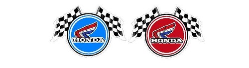 Honda racing chequered flags - honda,