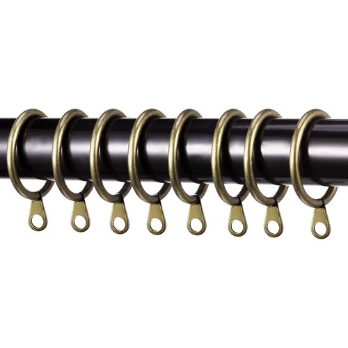 Antique brass curtain pole - brass,