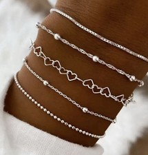 Ladies Silver Chain Bracelet