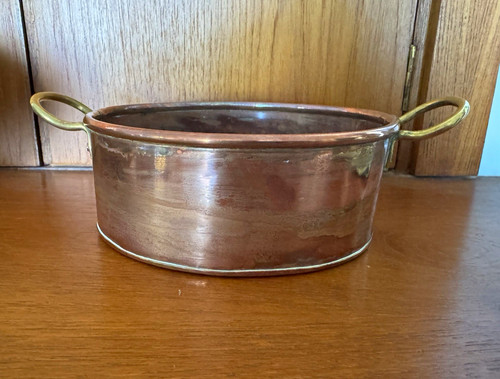 Vintage copper two - copper, handled