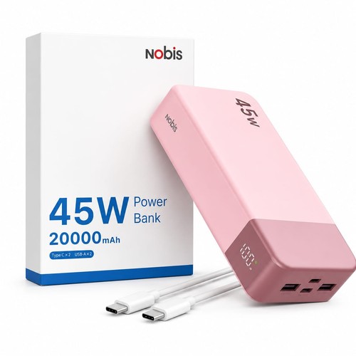 Power bank 45w - 45w, display