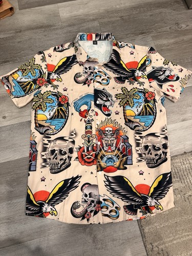 Hardy shirt with skulls - ed,